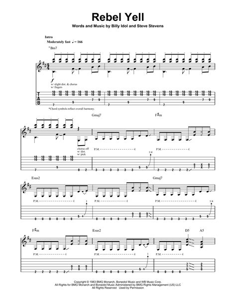 Rebel Yell by Billy Idol - Guitar Tab Play-Along - Guitar Instructor