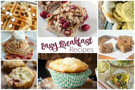 Easy Breakfast Recipes and our Delicious Dishes Recipe Party