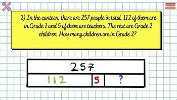 Bar Model Maths Problems by Teacher Gold | TPT