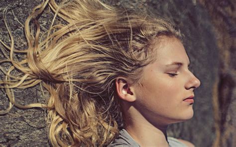 Woman Taking Selfie While Her Eyes Close · Free Stock Photo