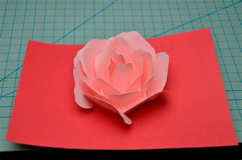 Rose Pop Up Card Tutorial More Pop Up Flower Cards, Pop Up Flowers ...