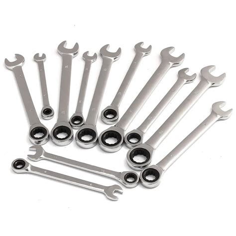 Ratcheting Combination Ratchetingwrench Spanner Hand Tool A Set of Key ...