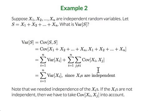 Covariance Formula Shortcut