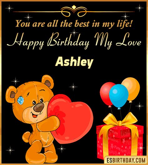 Happy Birthday Ashley GIF 🎂 Images Animated Wishes【28 GiFs】