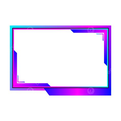 Twitch Stream Overlay Gradient Stylish Facecam Border Screen Panel ...