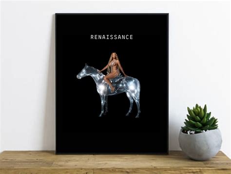 Beyonce Renaissance Album Cover Poster Horse Print Break My Soul 2022 ...