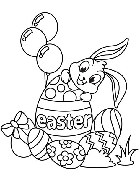 Free Printable Easter Bunny Coloring Pages