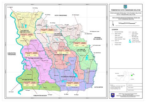 Peta Kota Tangerang Selatan