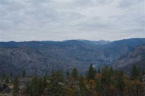 The view from Lookout Point toward the Hetch Hetchy Reservoir.