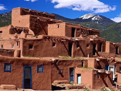 Taos Pueblo (or Pueblo de Taos) is an ancient pueblo belonging to a ...