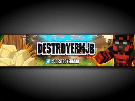 Minecraft gaming banner by CartoonArtist(Freelancer) on Dribbble