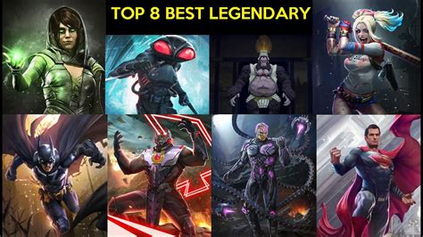 TOP 8 BEST LEGENDARY CHARACTERS 2020 INJUSTICE 2 MOBILE - YouTube