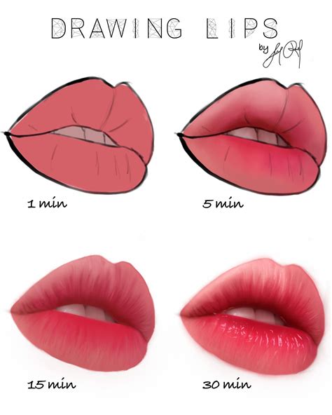 Help For drawing tips #drawingtips | Lips drawing, Digital painting ...