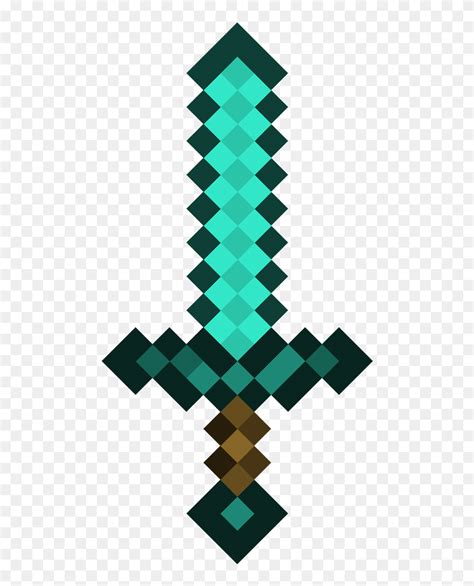 Download Transparent Diamond Sword Png - Minecraft Diamond Sword ...