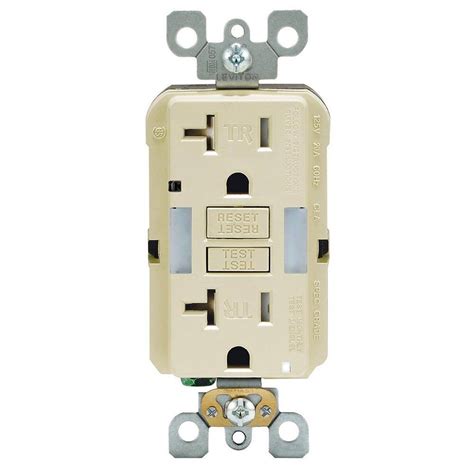 Leviton 20 Amp SmartlockPro Tamper Resistant GFCI Outlet with Guide ...