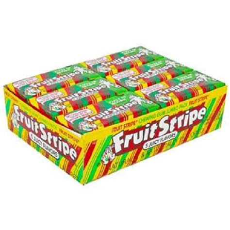 Product Of Fruit Stripe, Chewing Gum - 5 Juicy Flavors, Count 12 (17Stk ...