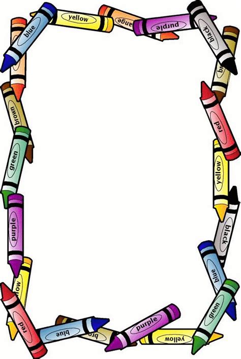 Crayon Border | Free Clip Art Borders