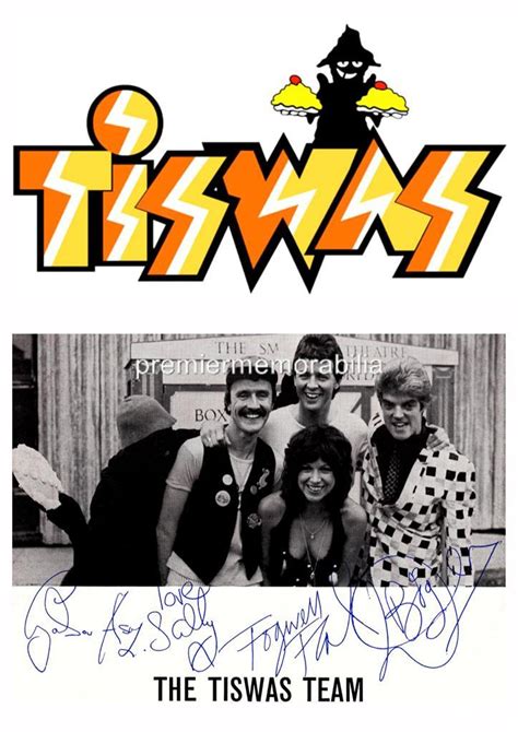 Tiswas TV Show Sally James Gordon Astley Den Hegarty Signed Printed A4 ...