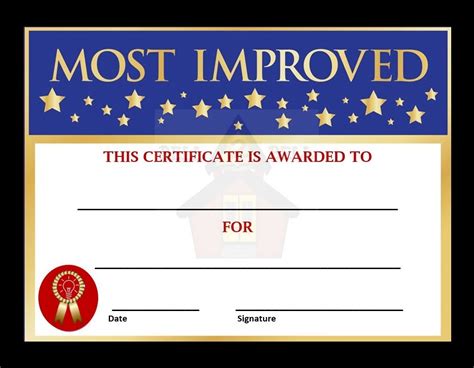 Most Improved 1 Certificates - Bell 2 Bell