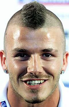 David Beckham Mohawk hairstyle Players Sport