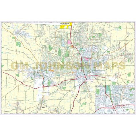 Canton / Massillon / Stark County, Ohio Street Map - GM Johnson Maps