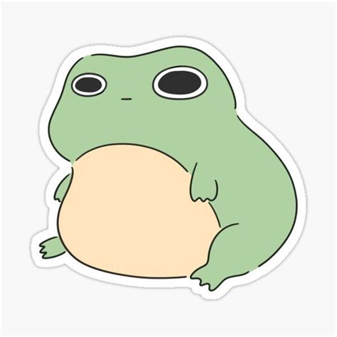 Cute Sitting Froggy Sticker