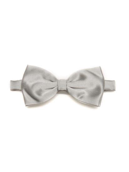 Concept Plain Silver Bow Tie