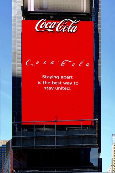 Coca Cola Takes Out Billboard in Times Square Over COVID19 | Times ...