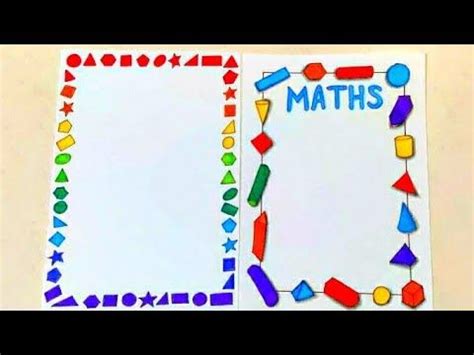 Easy Front Page For Maths Project : A project without a front page can ...