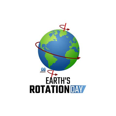 vector graphic of earth's rotation day day good for earth's rotation ...