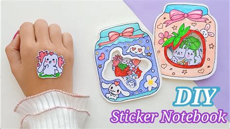 How to Make Your Own Stickers/ DIY paper Sticker notebook/Stickers ...