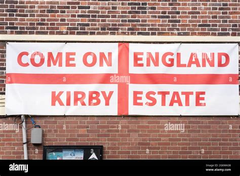 England flag with message "Come on England Stock Photo - Alamy