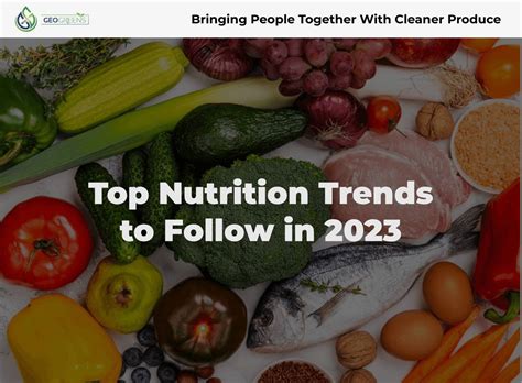 February 2023 - Top Nutrition Trends To Follow In 2023 | GeoGreens