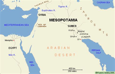 Map Of Ancient Egypt And Mesopotamia - Adrian Kristine