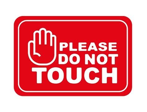 Please Do Not Touch Sign Stock Illustration - Download Image Now - iStock