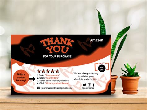 Amazon Thank You Card by Sarmin Nira on Dribbble