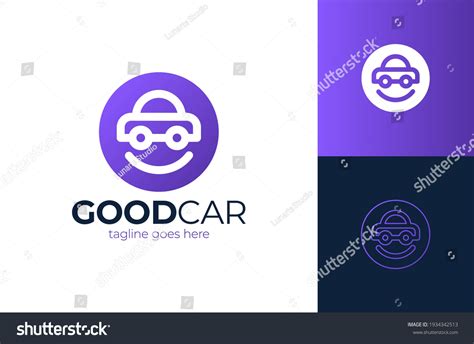 Happy Car Logo Design Smile Car Stock Vector (Royalty Free) 1934342513 ...