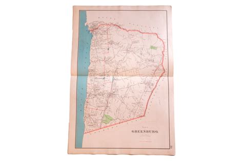 Antique Greenburgh NY Map