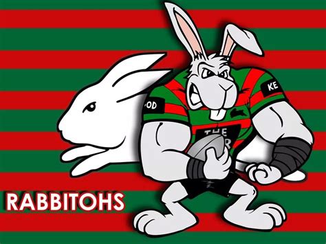 Rabbitohs Logo : South Sydney Rabbitohs League Retro 70's Emblem ...