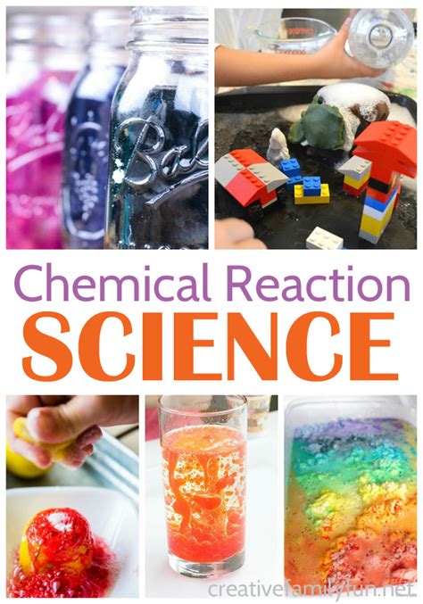 Chemical Reaction Science Experiments for Kids - Creative Family Fun