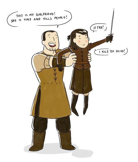 AVIAN ANDERSON, Gendry x Arya lunch break doodle.