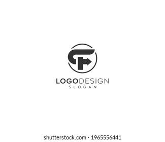 Minimalist Letter F Logo Design F Stock Vector (Royalty Free ...