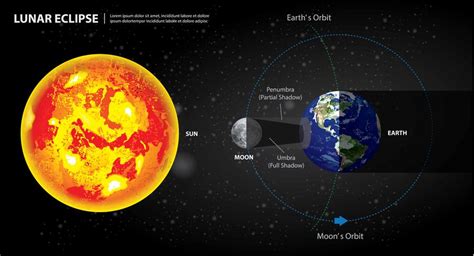 Lunar Eclipses Sun Earth and Moon Vector Illustration 569229 Vector Art ...