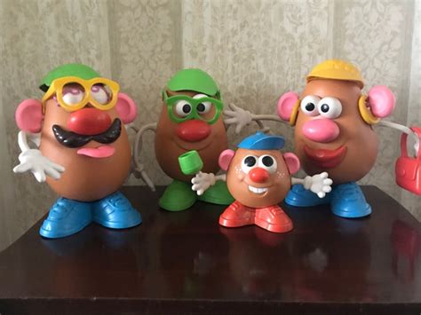 Vintage MR POTATO HEAD Family Set of 4 With Pieces and Parts - Etsy