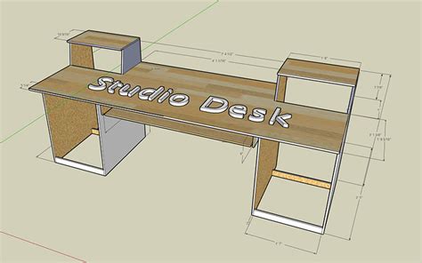 19 DIY Studio Desk Plans and Ideas - TheHomeRoute | Studio desk, Diy ...