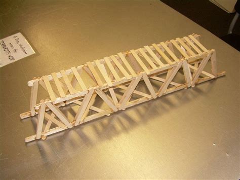 Popsicle Stick Bridge | Popsicle stick bridges, Diy popsicle stick ...