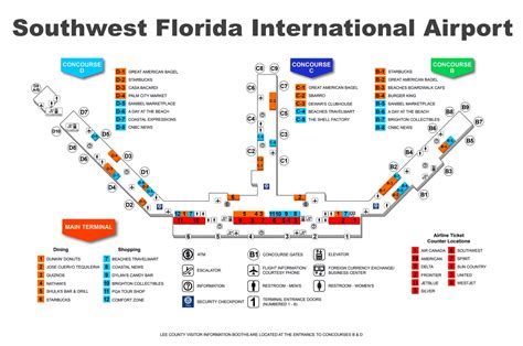 Jax Airport Map - Jacksonville Fl Airport Map (Florida - Usa) - Florida ...