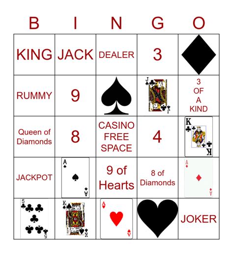 Casino Bingo Card