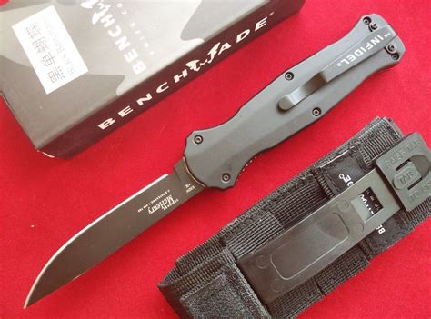 Benchmade 3310bk Infidel Knife D2 Steel 3.95 Black Plain 3310sbk 3310s ...