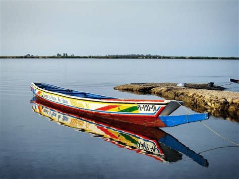 Pirogue or fishing boat on the backwaters of the Sine Saloum delta ...